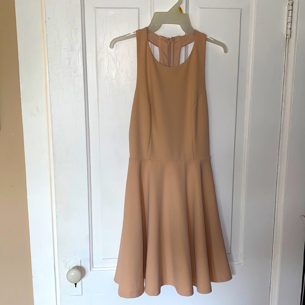 Lulu’s Beige Skater Dress